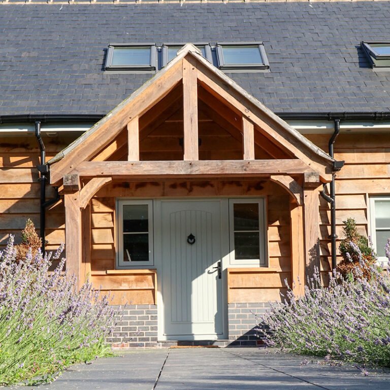 Bespoke oak porch