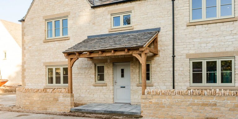 2 Post oak porch on new build